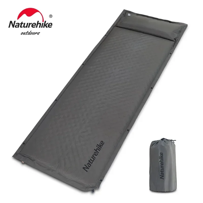 Outdoor Camping Rugs - Naturehike เสื่อเป่าลม D01พองลมได้, เสื่อเป่าลมสำหรับเดินทางแผ่นนอนแคมปิ้งเสื่อเต็นท์เดินป่าขนาด3 6ซม. เสื่อปูเตียงกลางแจ้ง