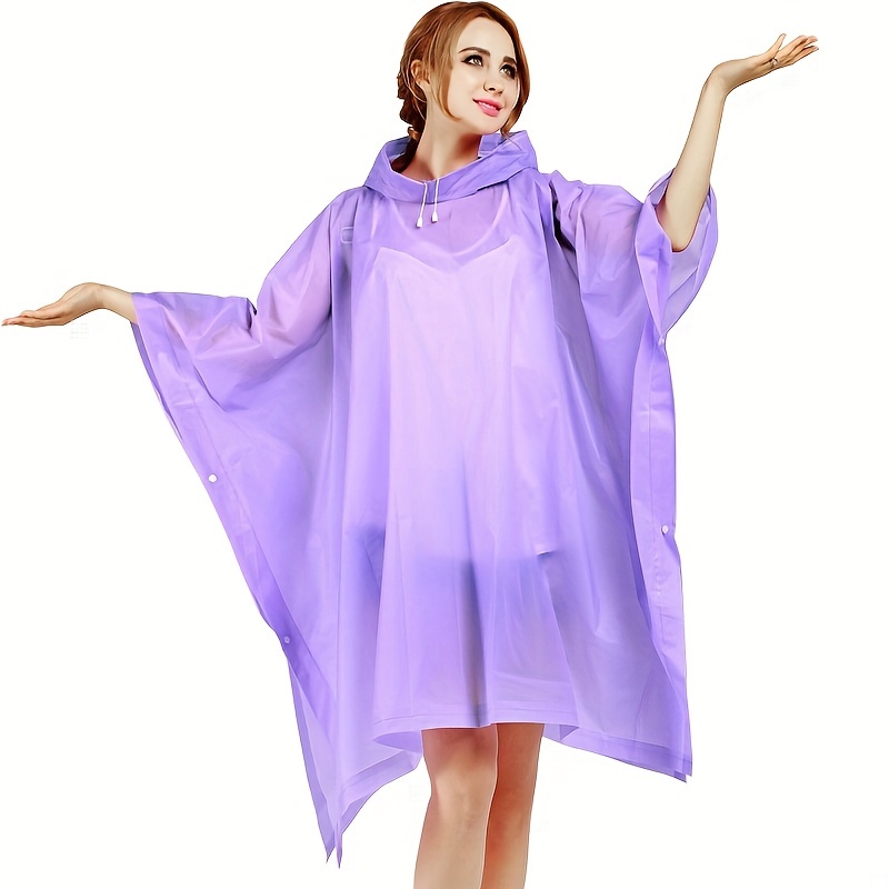Rain Ponchos สําหรับผู้ใหญ่สํา - Camping Rain Poncho บทวิจารณ์และราคา