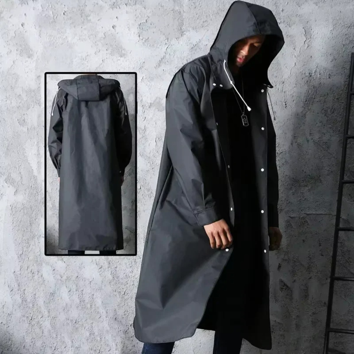 เสื้อกันฝนมีฮู้ดกันน้ำทันสมัยส - Camping Rain Poncho บทวิจารณ์และราคา
