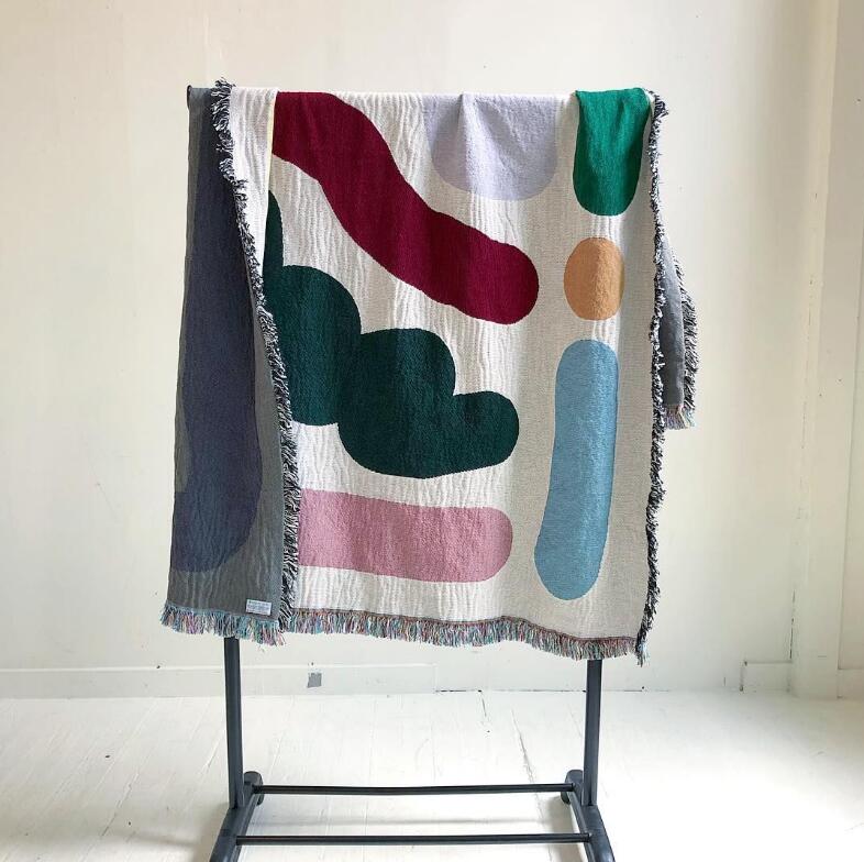 สีเส้นผ้าฝ้าย Camping ผ้าห่มผ้ - Outdoor Camping Rugs บทวิจารณ์และราคา