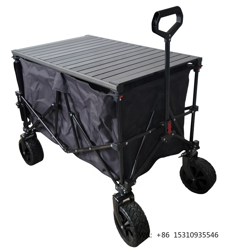 รถเข็นพับได้ ODM พร้อมโต๊ะปรับ - Outdoor Camping Trolley บทวิจารณ์และราคา