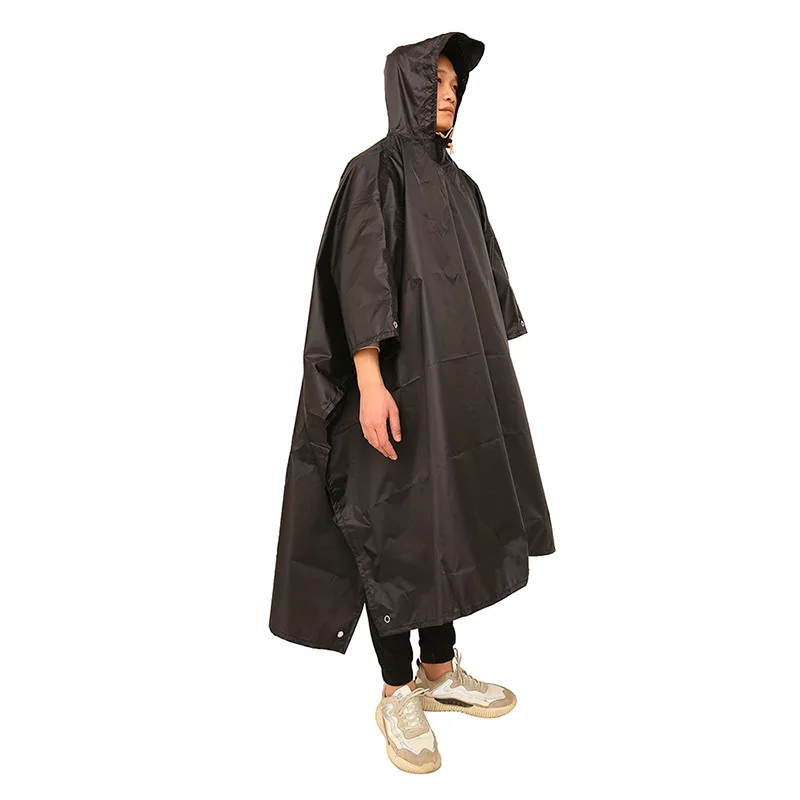 เสื้อกันฝน 3 In 1 เดินป่า Ponc - Camping Rain Poncho บทวิจารณ์และราคา