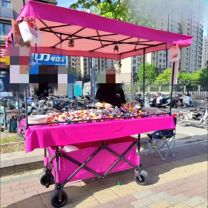 รถเข็นขายของพร้อมโต๊ะขนาดใหญ่  - Outdoor Camping Trolley บทวิจารณ์และราคา